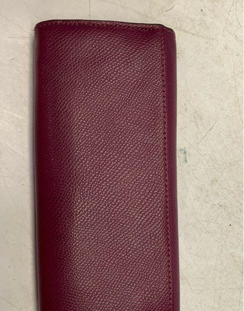 Coach Burgundy Floral Leather Wallet