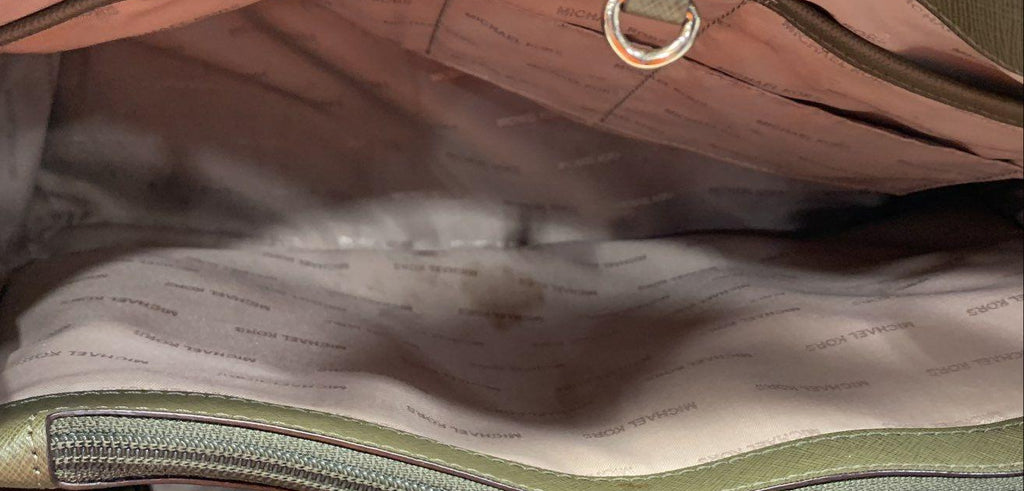 MICHAEL Michael Kors Olive Saffiano Leather Travel Tote