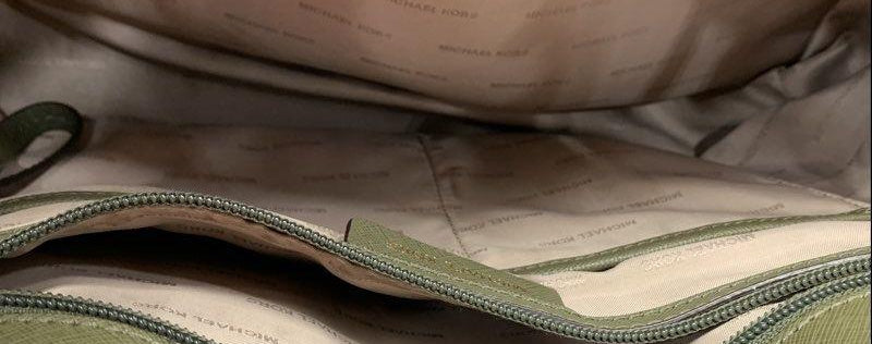 MICHAEL Michael Kors Olive Saffiano Leather Travel Tote