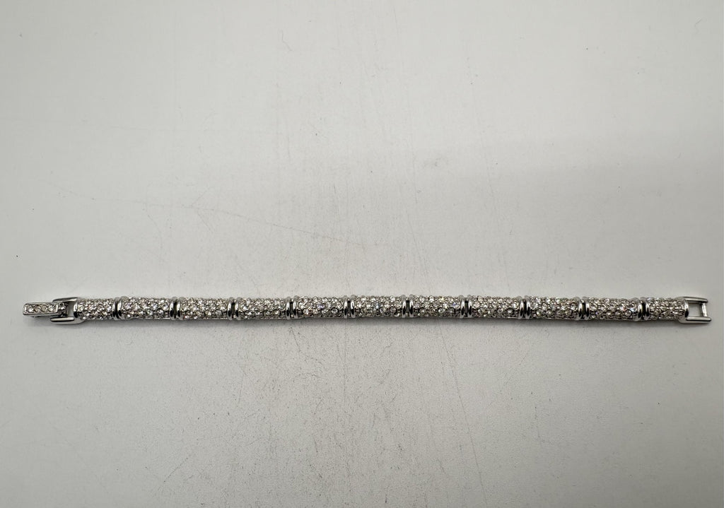 Swarovski Crystal Line Bracelet in Silver-Tone Setting