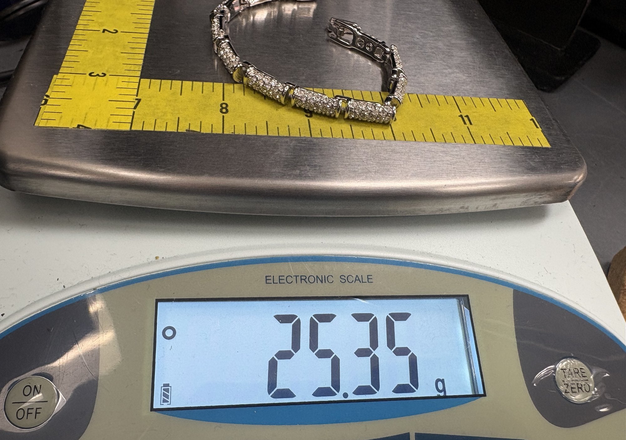 Swarovski Crystal Line Bracelet in Silver-Tone Setting