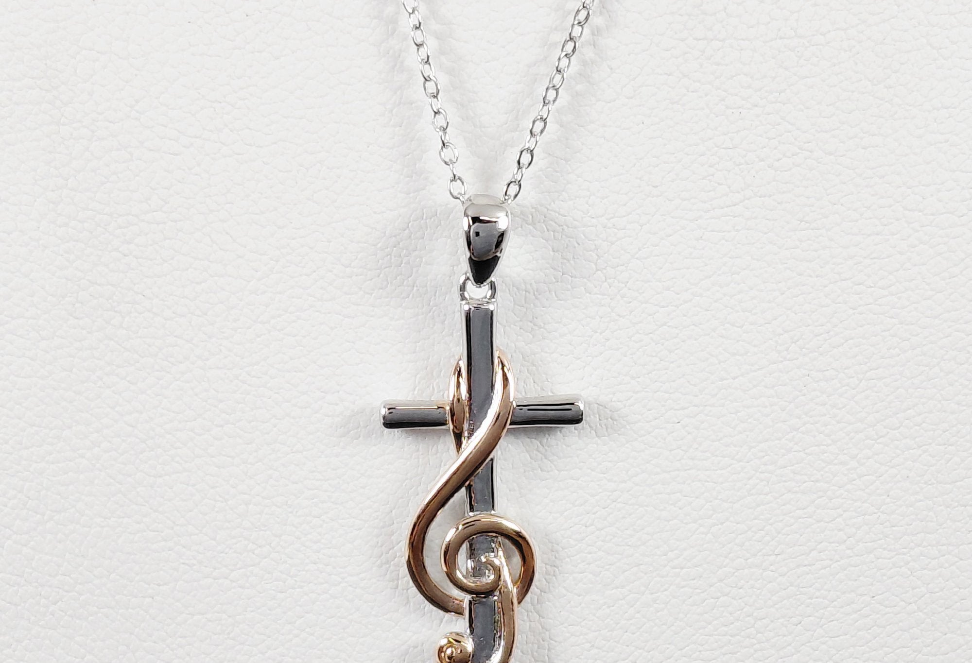 20" 925 Two Tone Silver Secret Affirmational Pendant Necklace