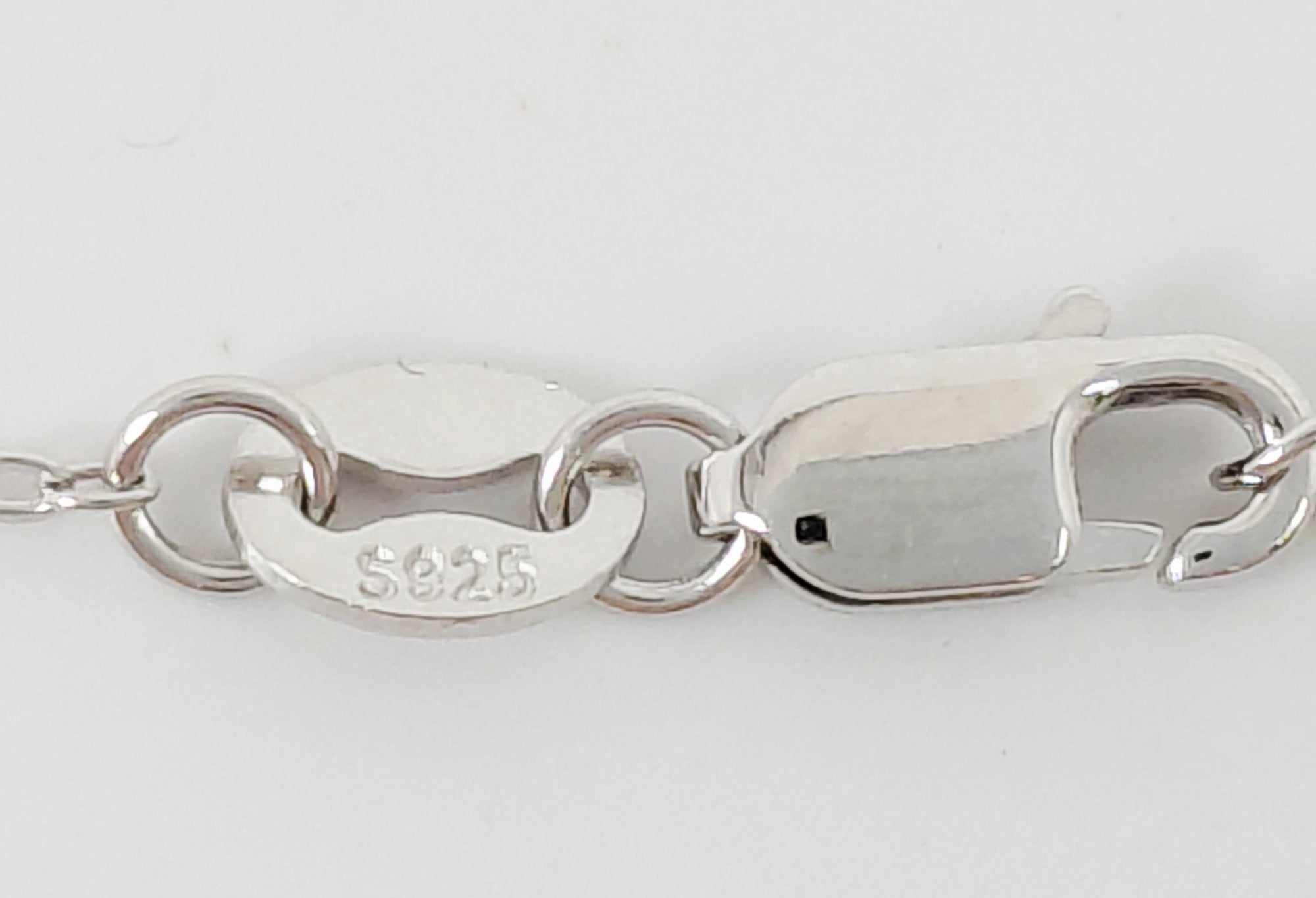 20" 925 Two Tone Silver Secret Affirmational Pendant Necklace