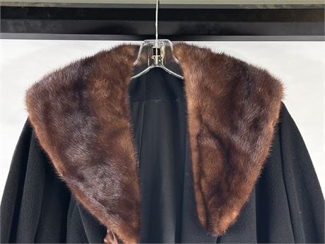 Vintage 1950s Mark IV 100% Cashmere Fur Coat, Size: Small-Medium (Women) [B728]