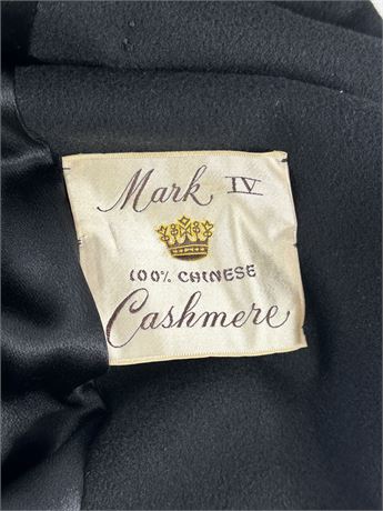 Vintage 1950s Mark IV 100% Cashmere Fur Coat, Size: Small-Medium (Women) [B728]