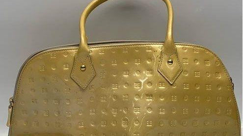 Arcadia Yellow Patent Leather Handbag