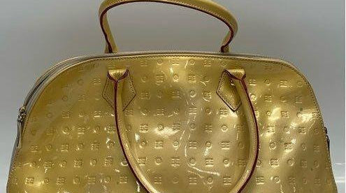 Arcadia Yellow Patent Leather Handbag