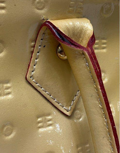 Arcadia Yellow Patent Leather Handbag