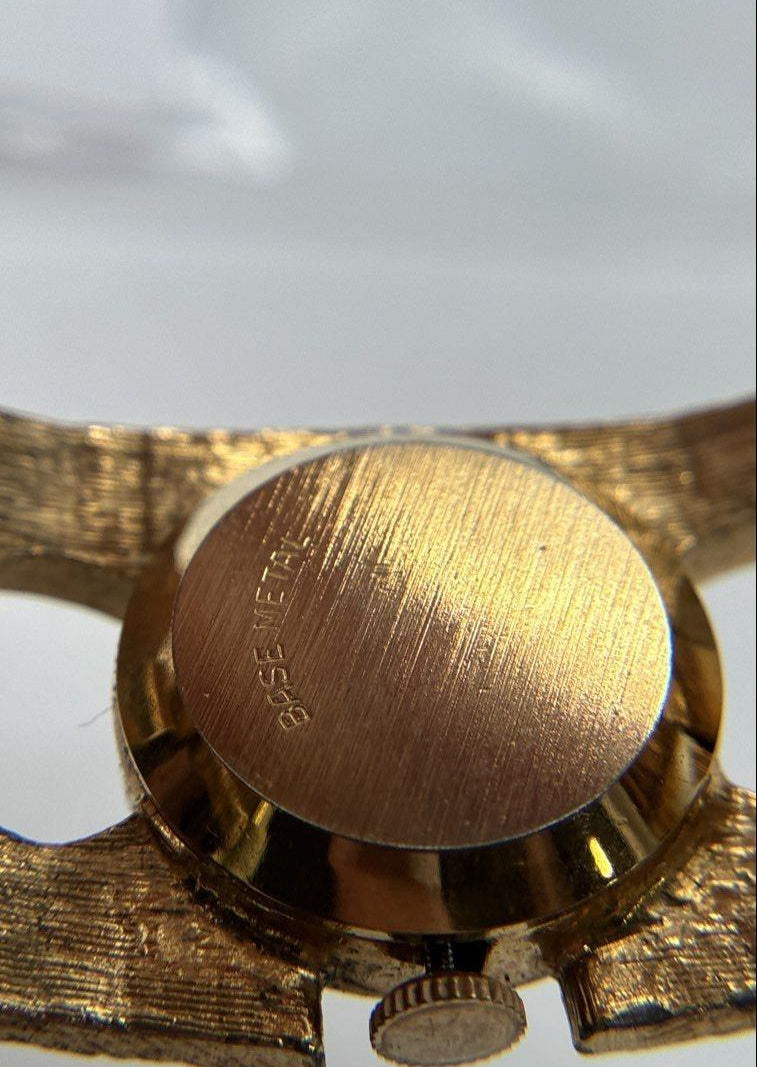 Vintage MCM Rhapsody Royale Gold Tone 17 Jewels Chunky Women's Watch 48.7g