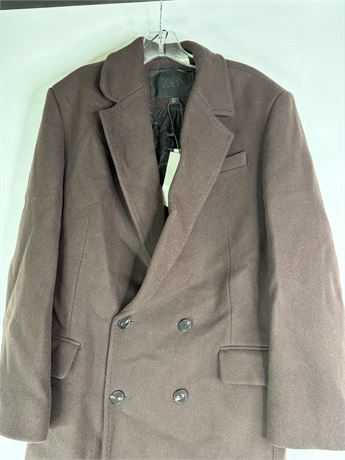 Men's Double Breasted Dark Brown Overcoat [F50444]