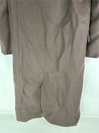 Men's Double Breasted Dark Brown Overcoat [F50444]