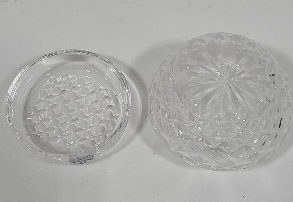 Parka Crystal Hand-Cut Lidded Vanity Jars & Tray Set