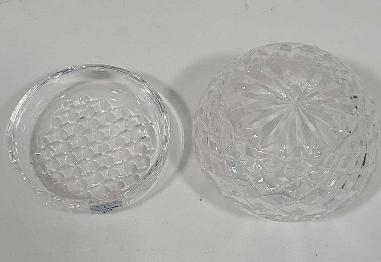 Parka Crystal Hand-Cut Lidded Vanity Jars & Tray Set