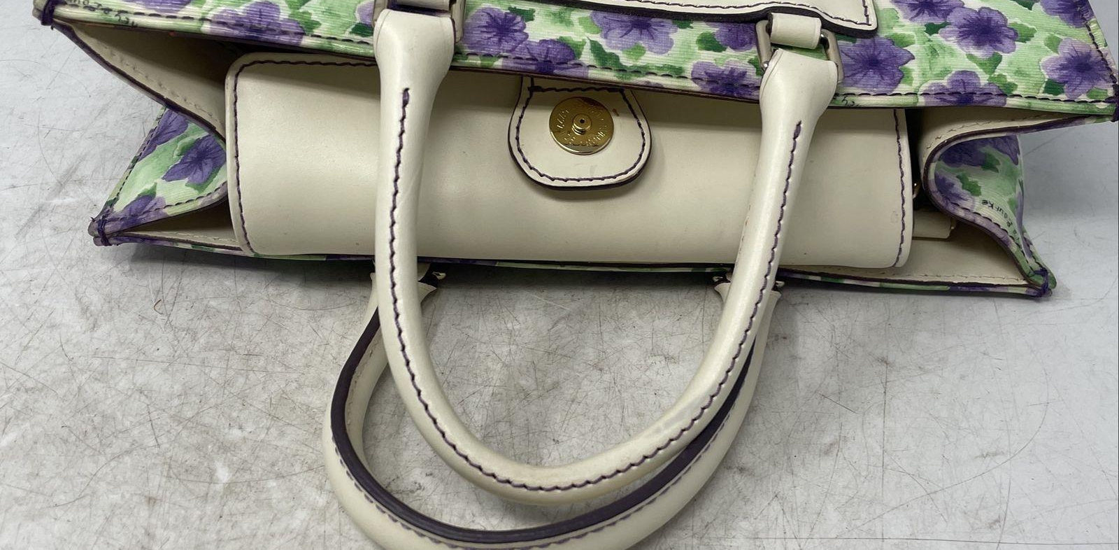 Dooney & Bourke Multicolor Floral Print Studded Satchel Handbag