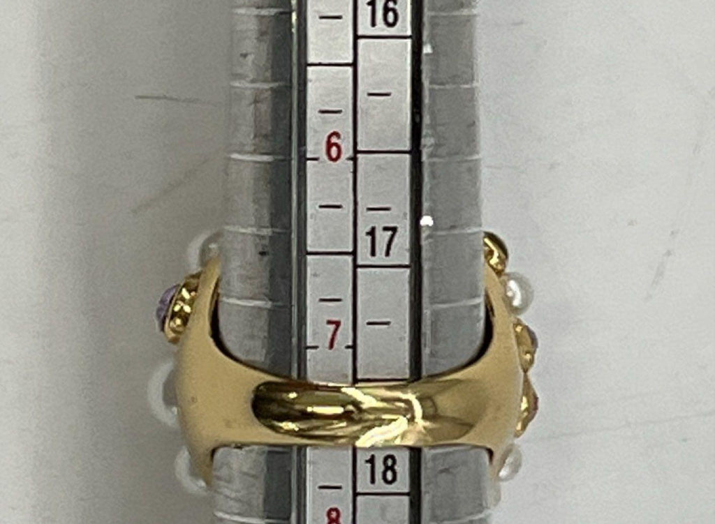 Kate Spade Rhinestone & Faux Pearl Ring