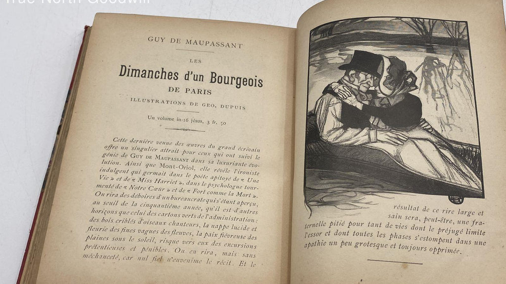 Guy de Maupassant La Maison Tellier 1901 French Book