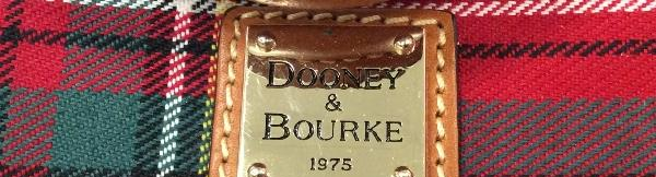 Dooney & Bourke Red Tartan Plaid Zip Zip Satchel