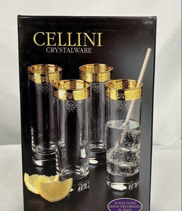 Cellini Crystalware Long Drink Glasses