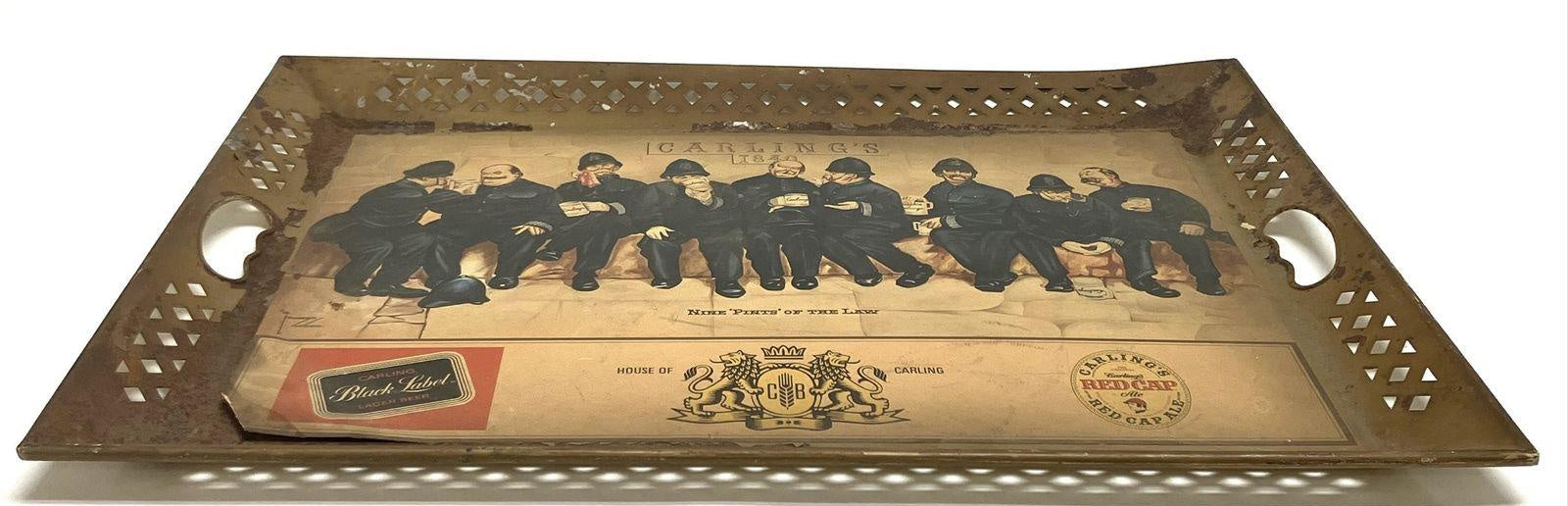 Carling Black Label Nine Pints of the Law Metal Serving Tray