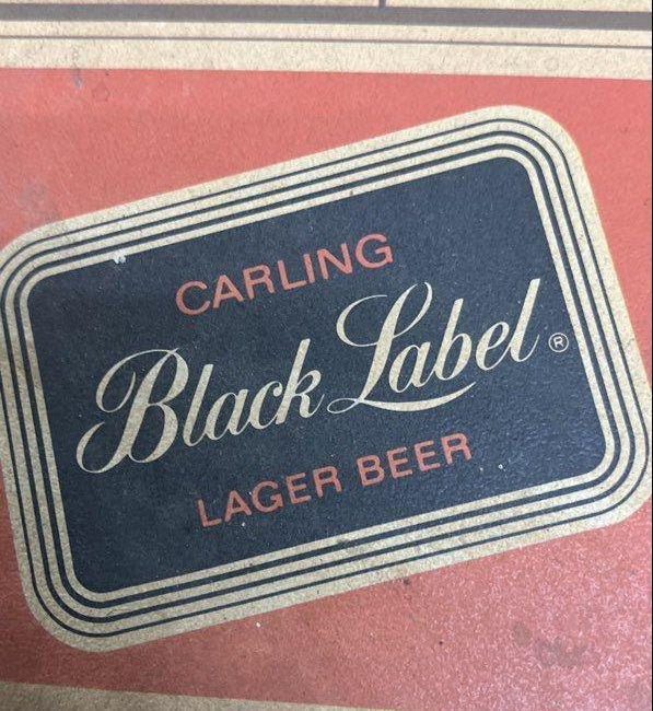 Carling Black Label Nine Pints of the Law Metal Serving Tray