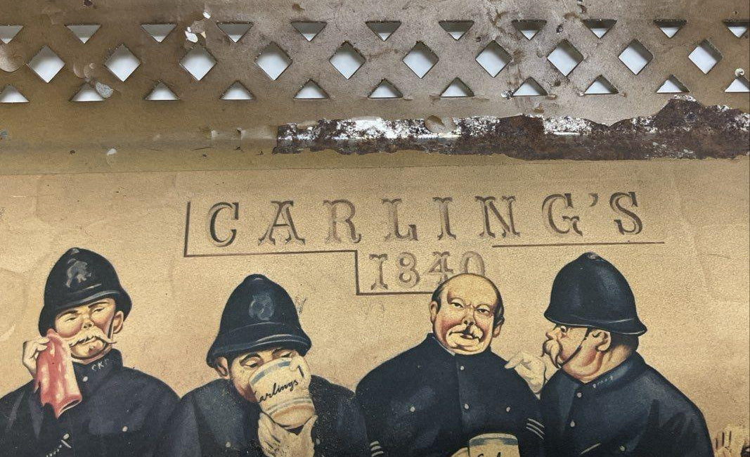 Carling Black Label Nine Pints of the Law Metal Serving Tray