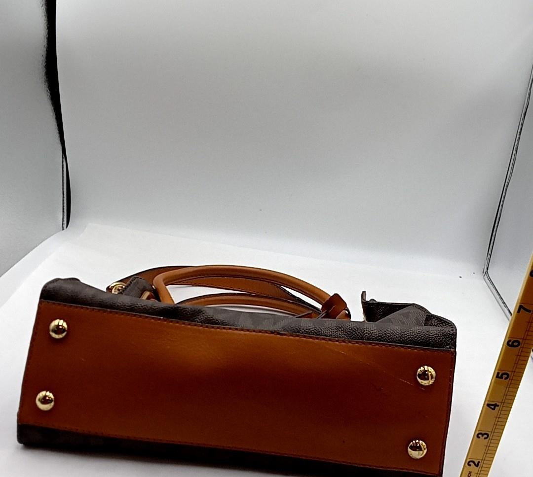 Michael Kors Monogram Hamilton Satchel Handbag Pre-Owned