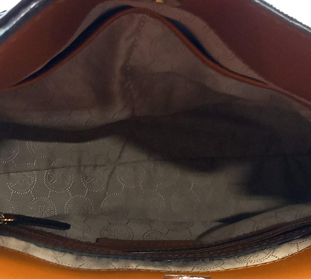 Michael Kors Monogram Hamilton Satchel Handbag Pre-Owned