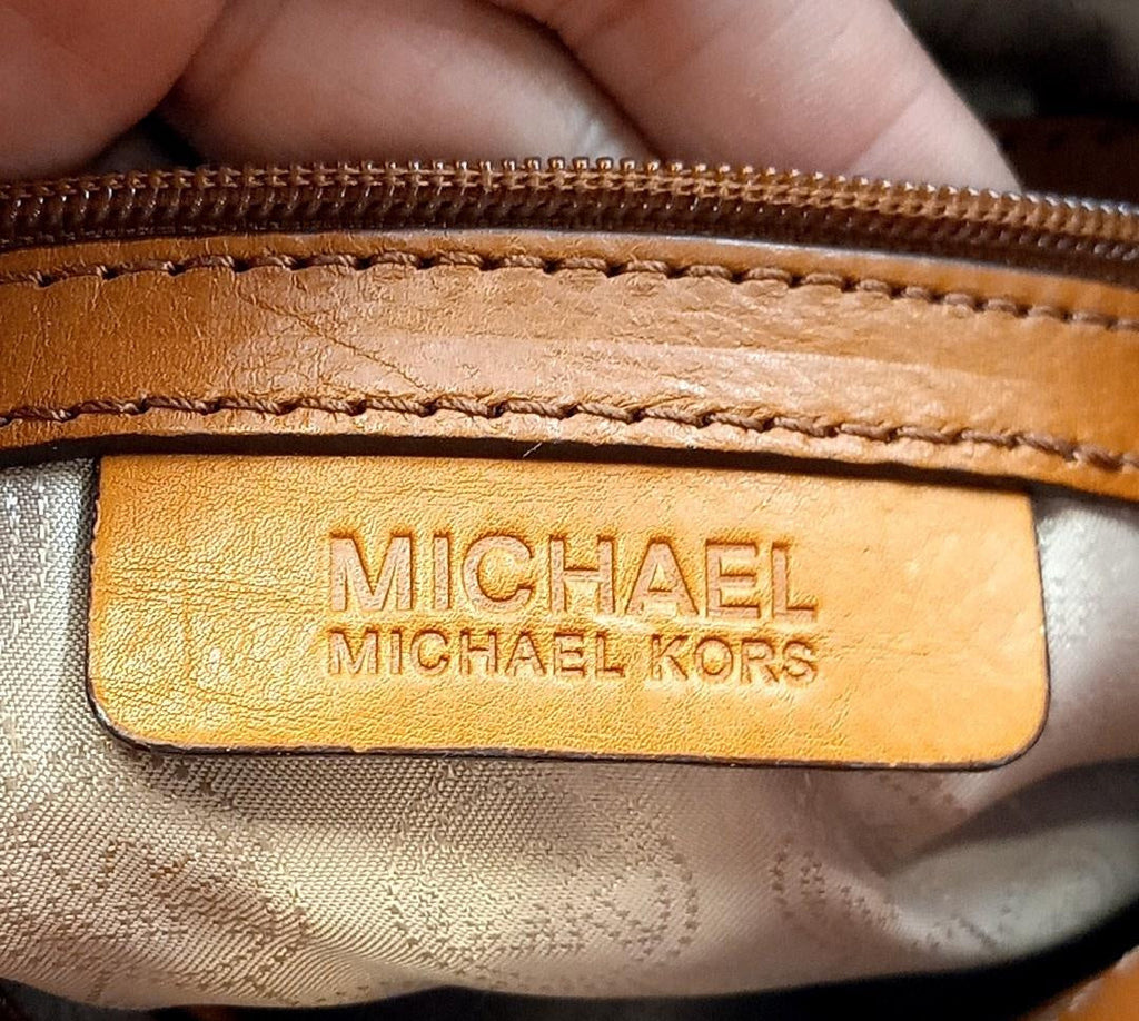 Michael Kors Monogram Hamilton Satchel Handbag Pre-Owned