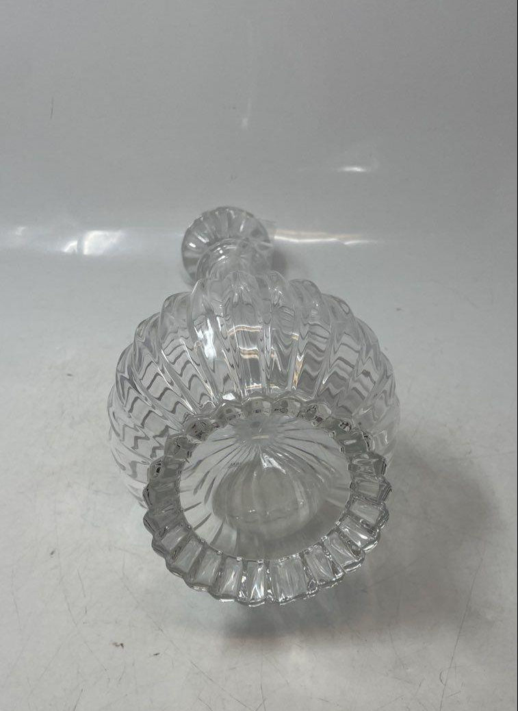 Vintage Mikasa Crystal Cut Clear Glass Mid 20th Century Decanter With Stopper