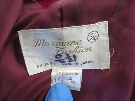 Marianne Fashion Blazer 'Red,' Size: 15/16 (Women) [C2219]