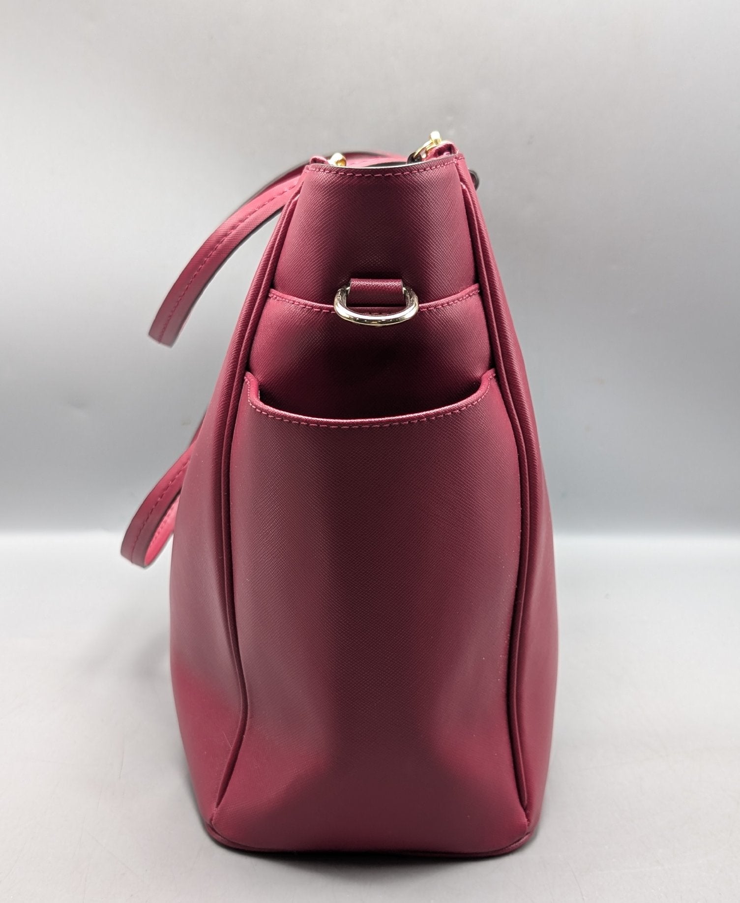 Coach Peyton Berry Crossgrain Leather Multifunction Bag