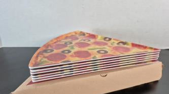 Supreme Pizza Slice Plate Set of 6