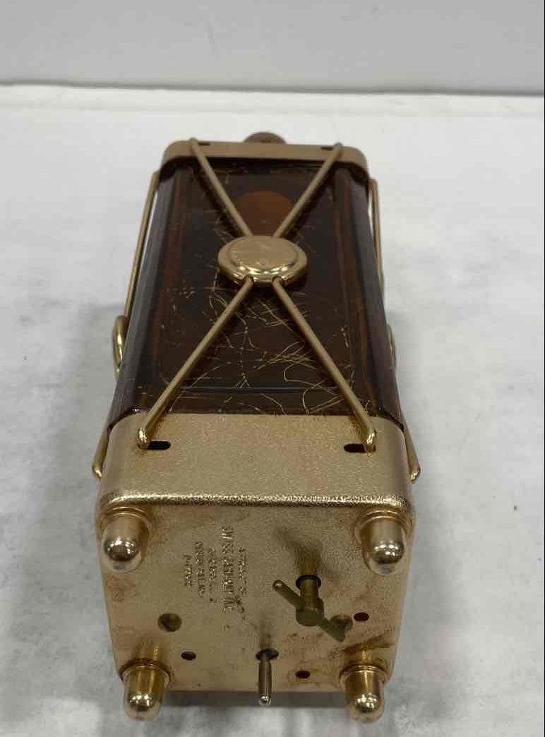 Vintage Swiss Harmony Musical Decanter with Wind-Up Music Box Base