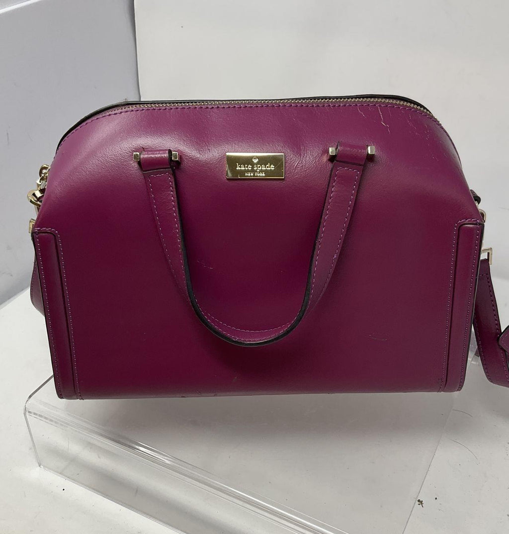 Kate Spade New York Magenta Leather Satchel