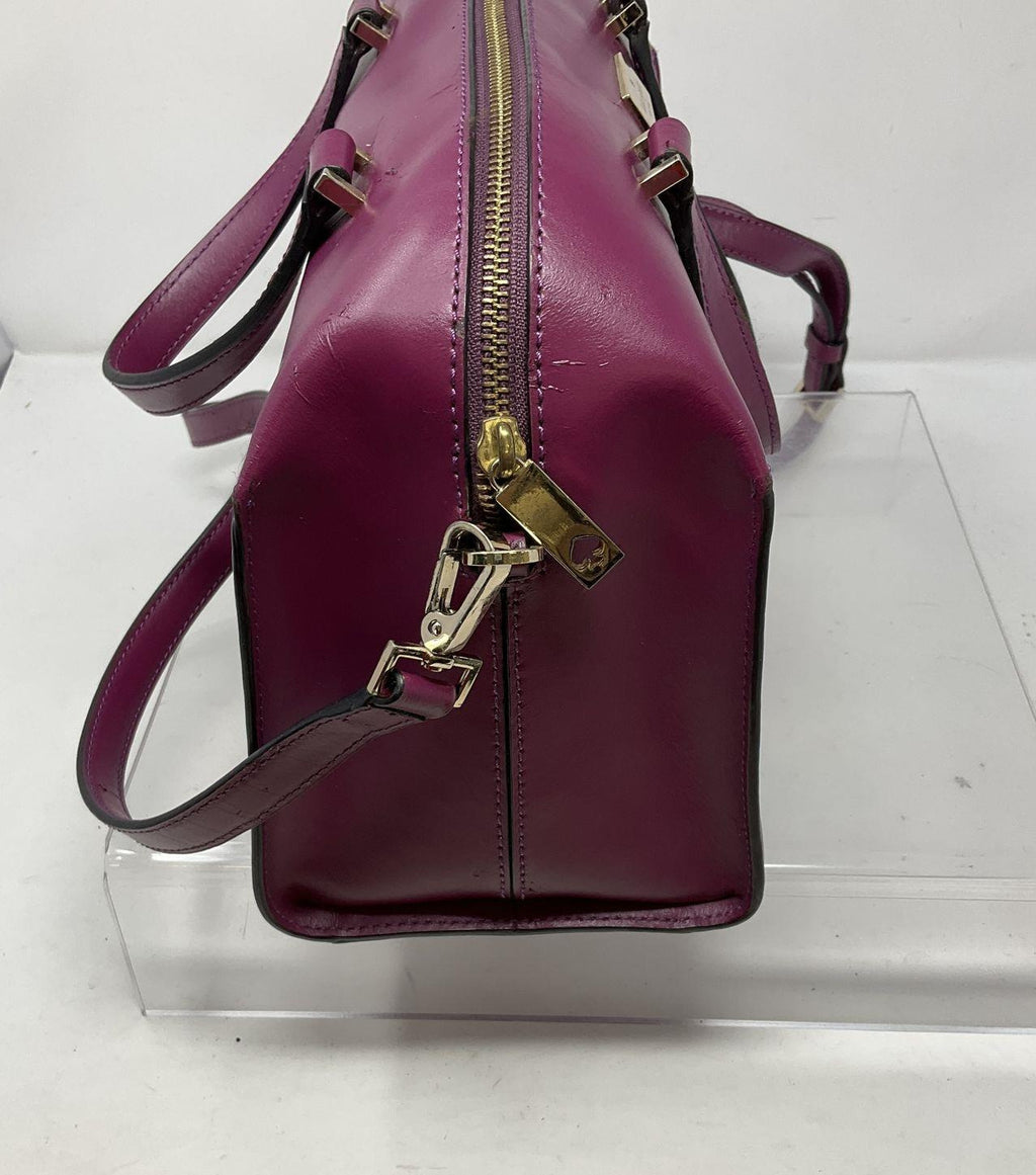 Kate Spade New York Magenta Leather Satchel