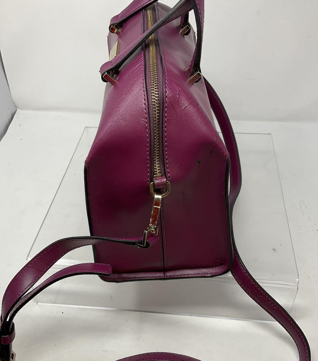 Kate Spade New York Magenta Leather Satchel