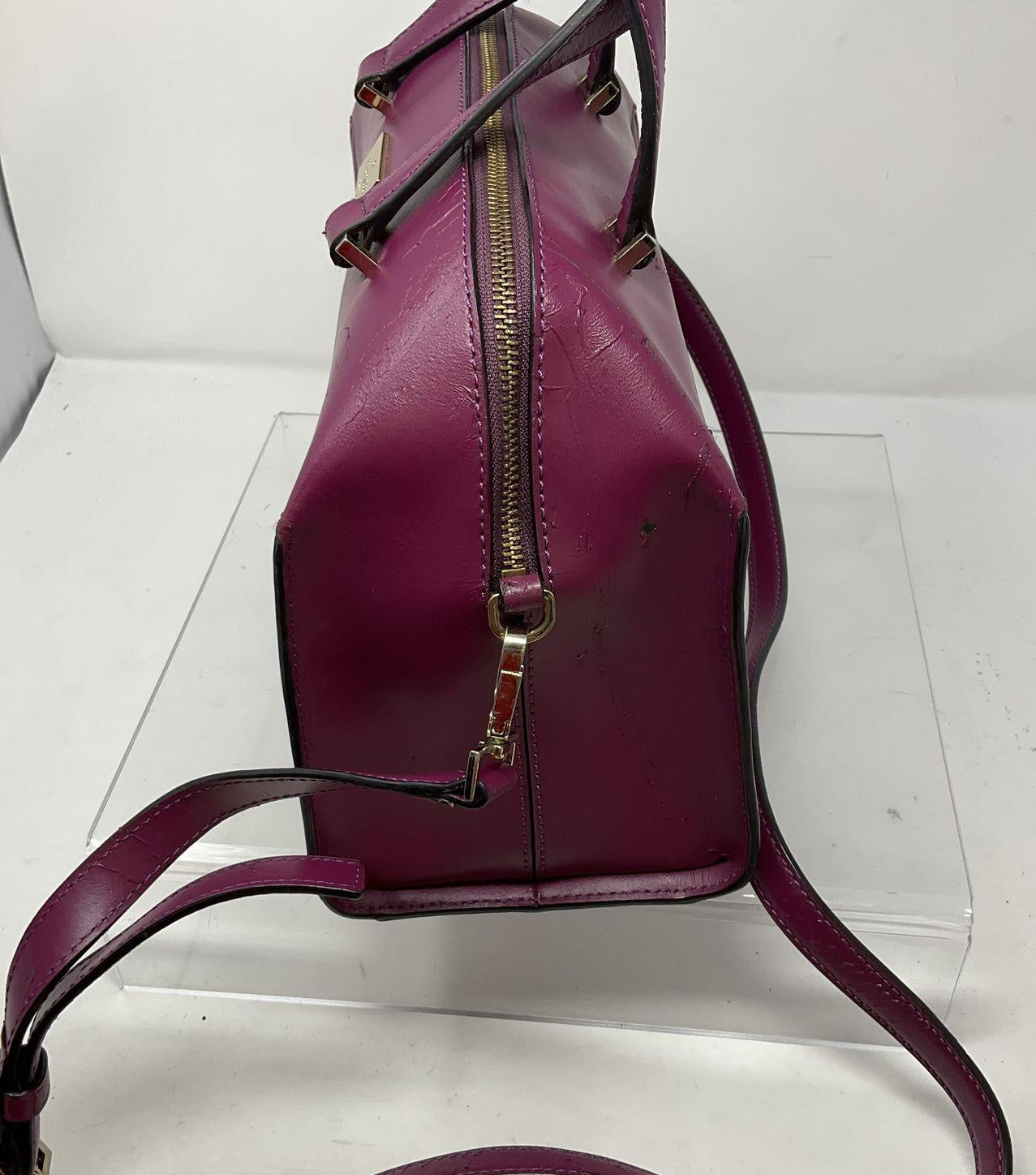 Kate Spade New York Magenta Leather Satchel