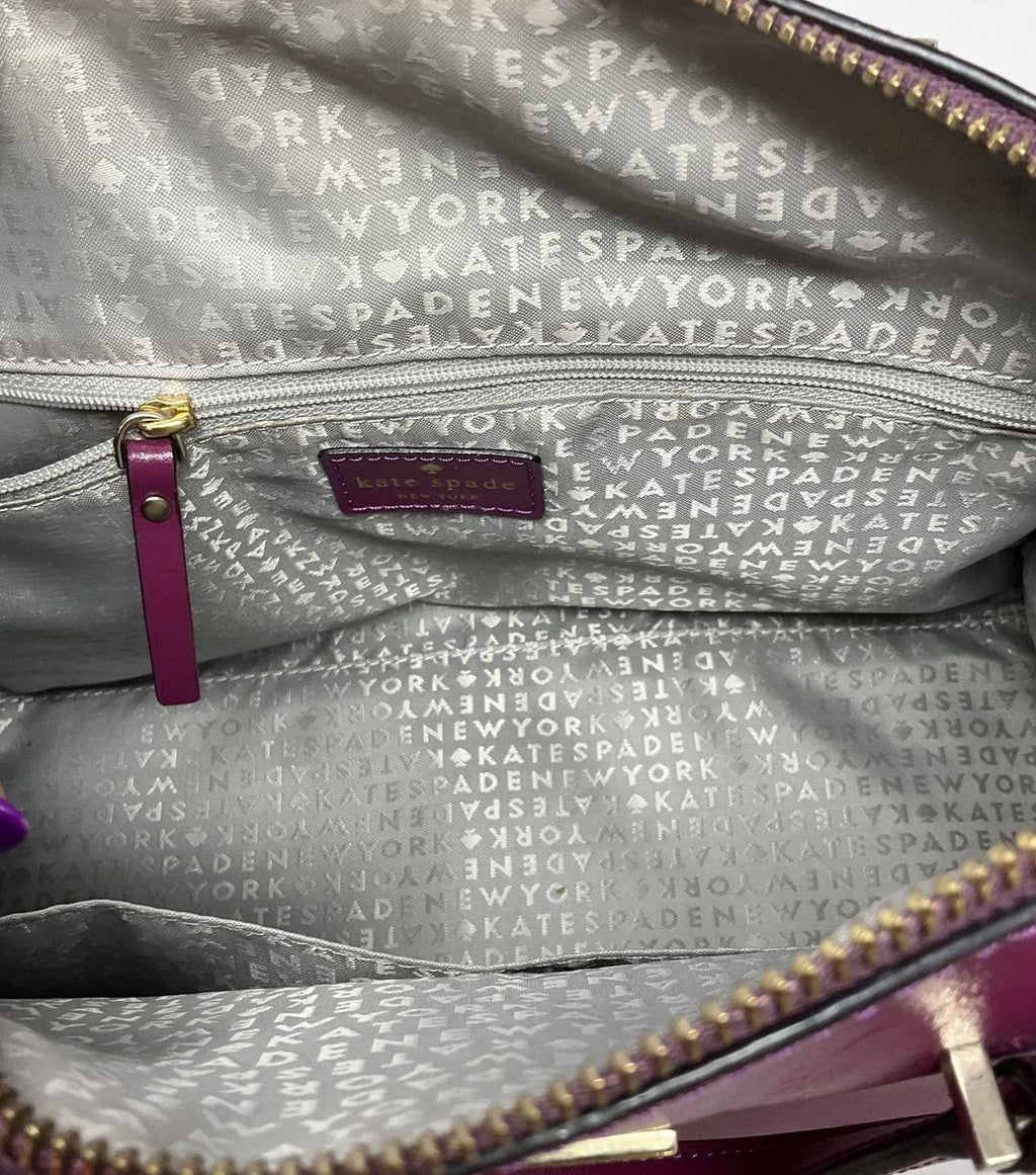 Kate Spade New York Magenta Leather Satchel