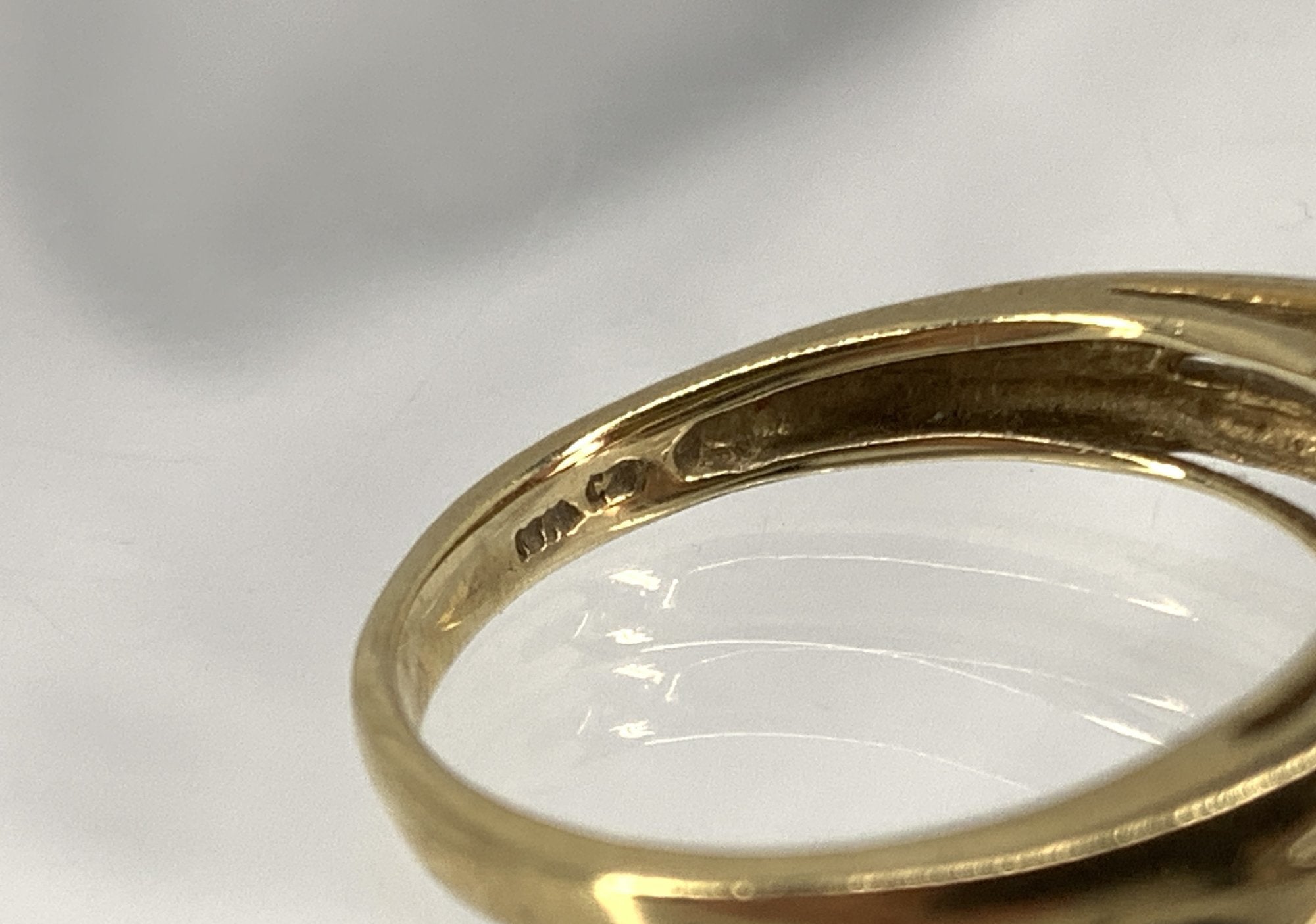 10K Yellow Gold Statement Ring with Pink Spinel and CZ Accents