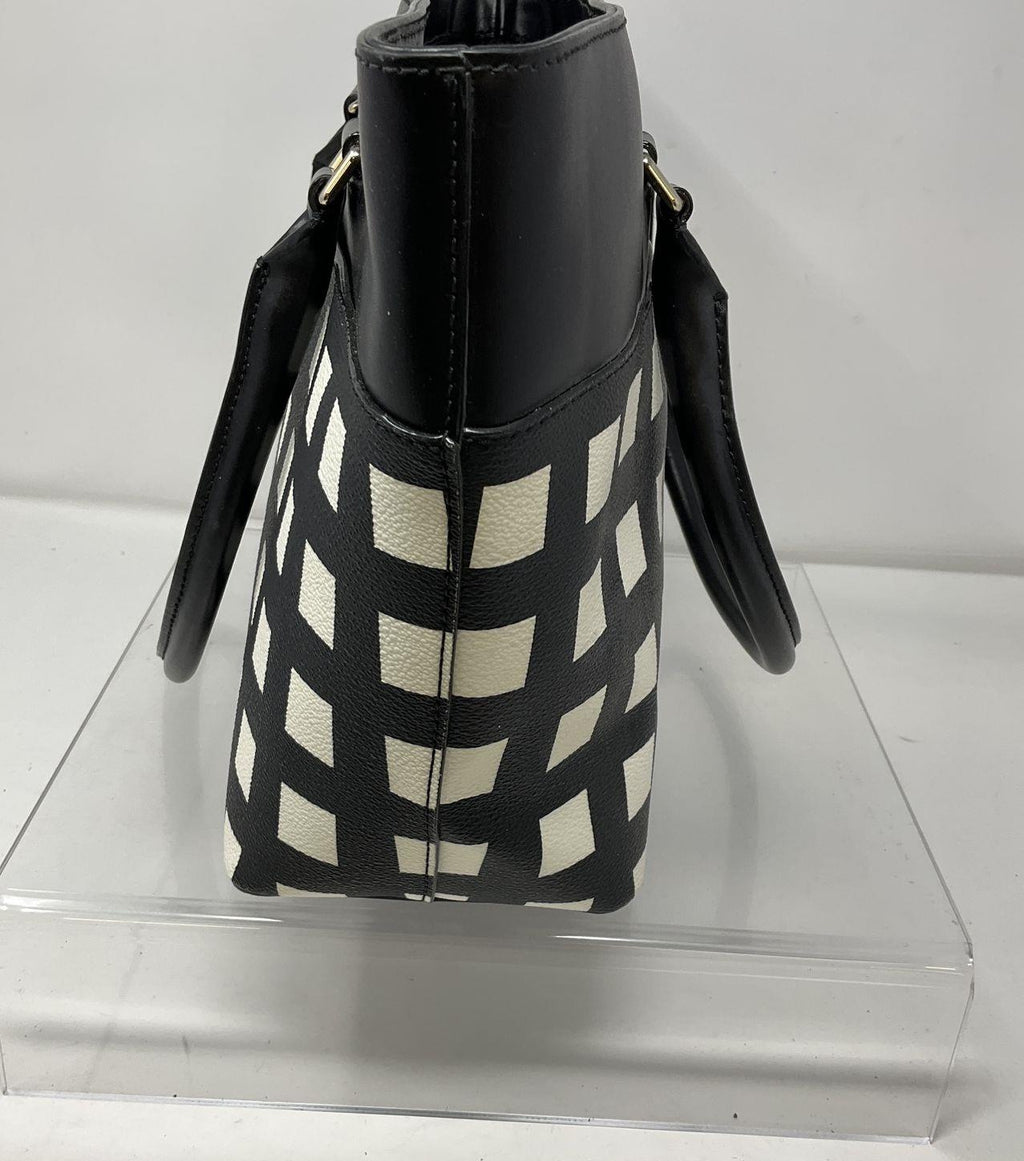 Kate Spade New York Black and White Grid Tote