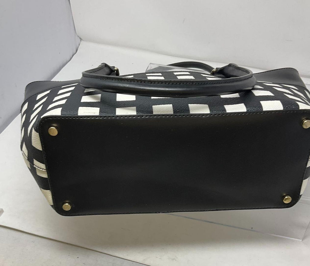 Kate Spade New York Black and White Grid Tote