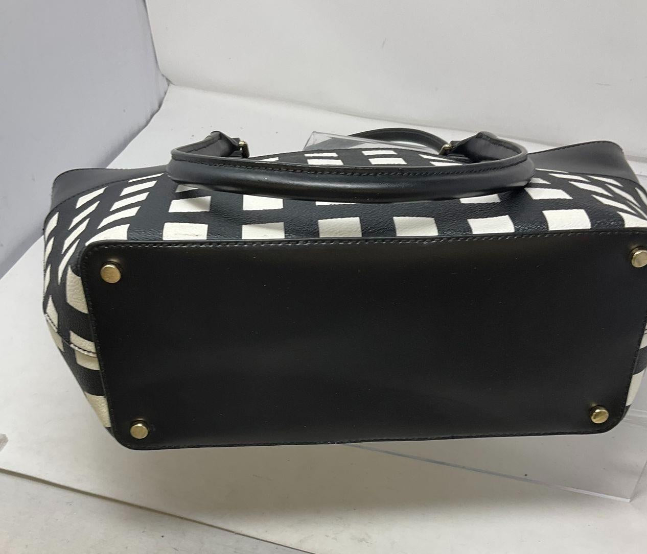 Kate Spade New York Black and White Grid Tote