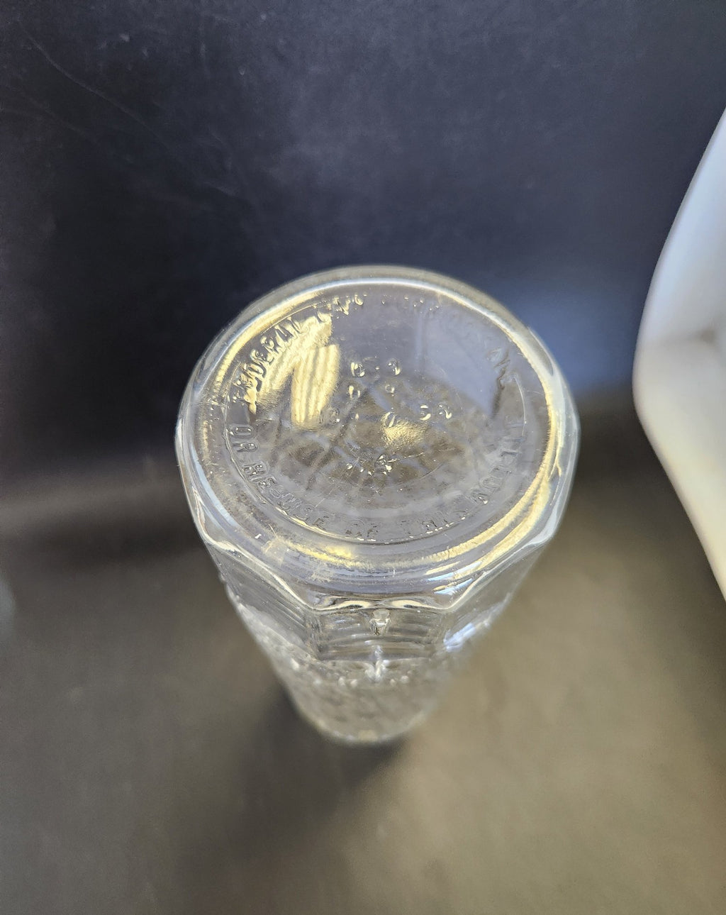 Vintage Stremmel Etched Glass Decanter with Stopper