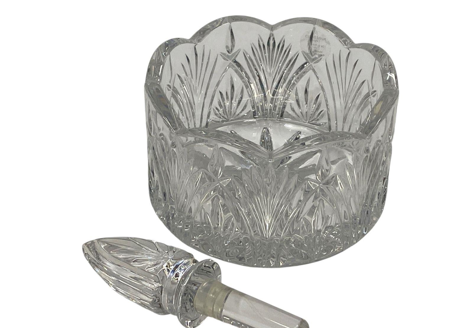 Royal Limited 24% Lead Crystal Wine Coaster and Stopper