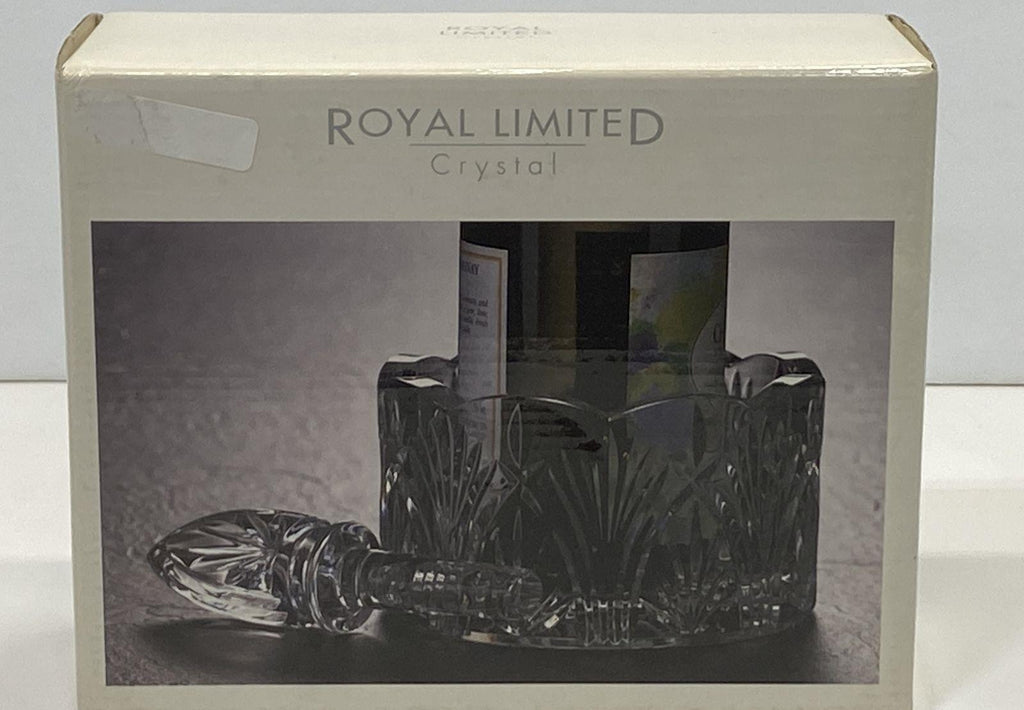 Royal Limited 24% Lead Crystal Wine Coaster and Stopper