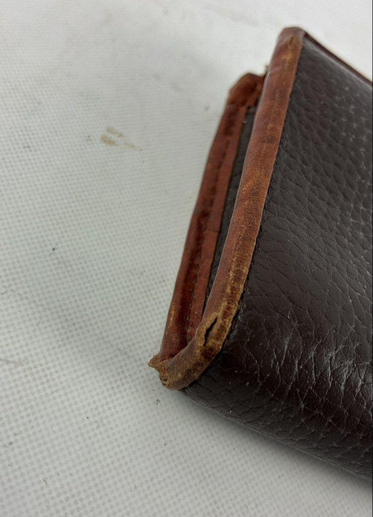 Dooney & Bourke Brown Pebbled Leather Zip-Around Wallet
