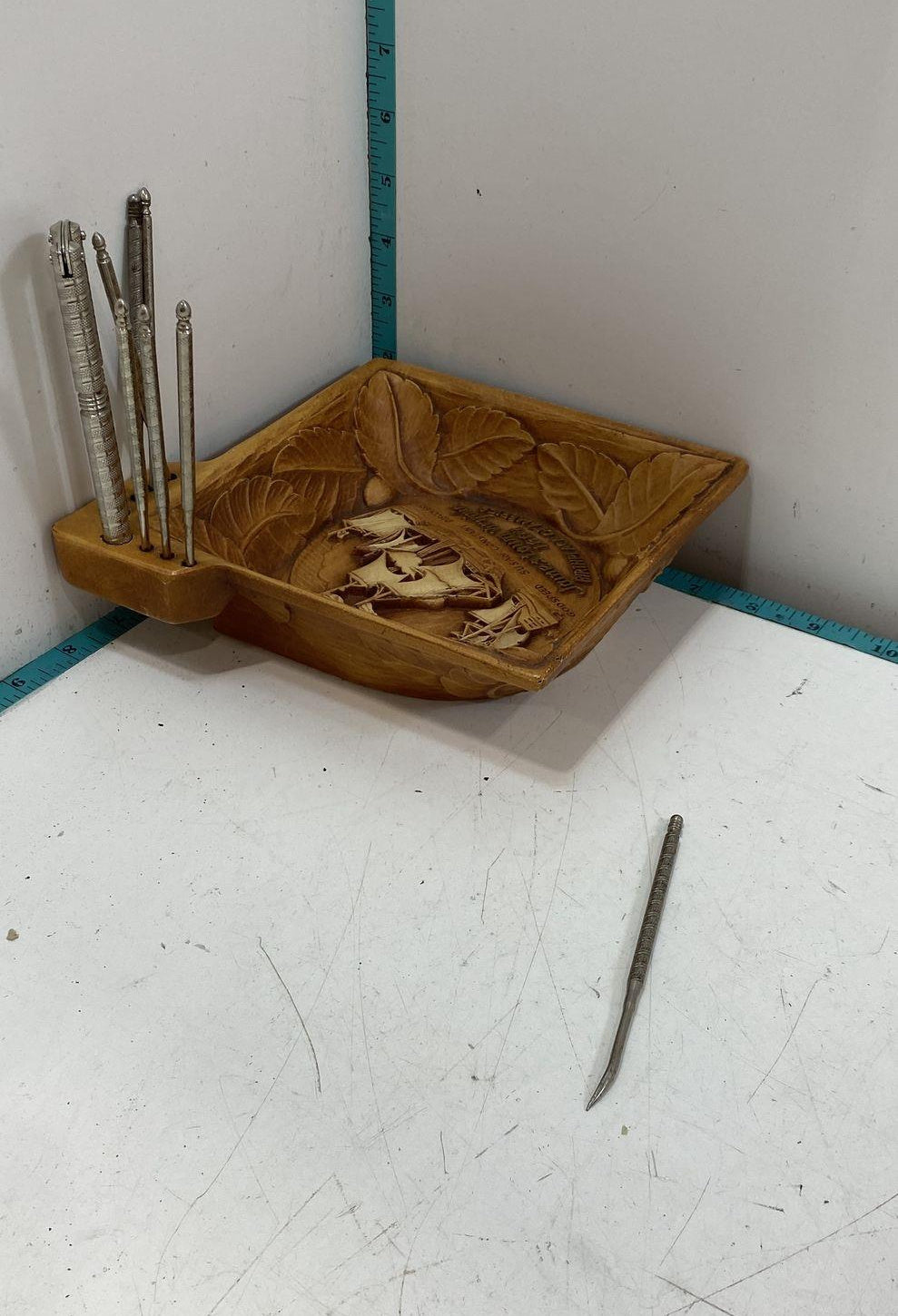 Jamestown Virginia 1607 Nut Serving Tray with Tools