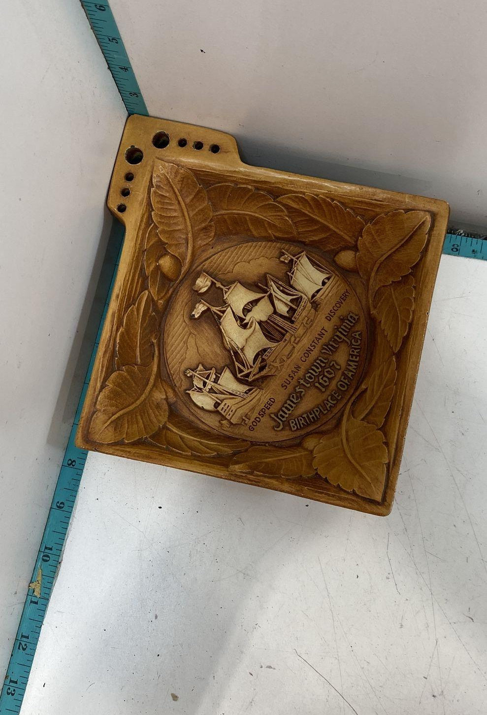 Jamestown Virginia 1607 Nut Serving Tray with Tools