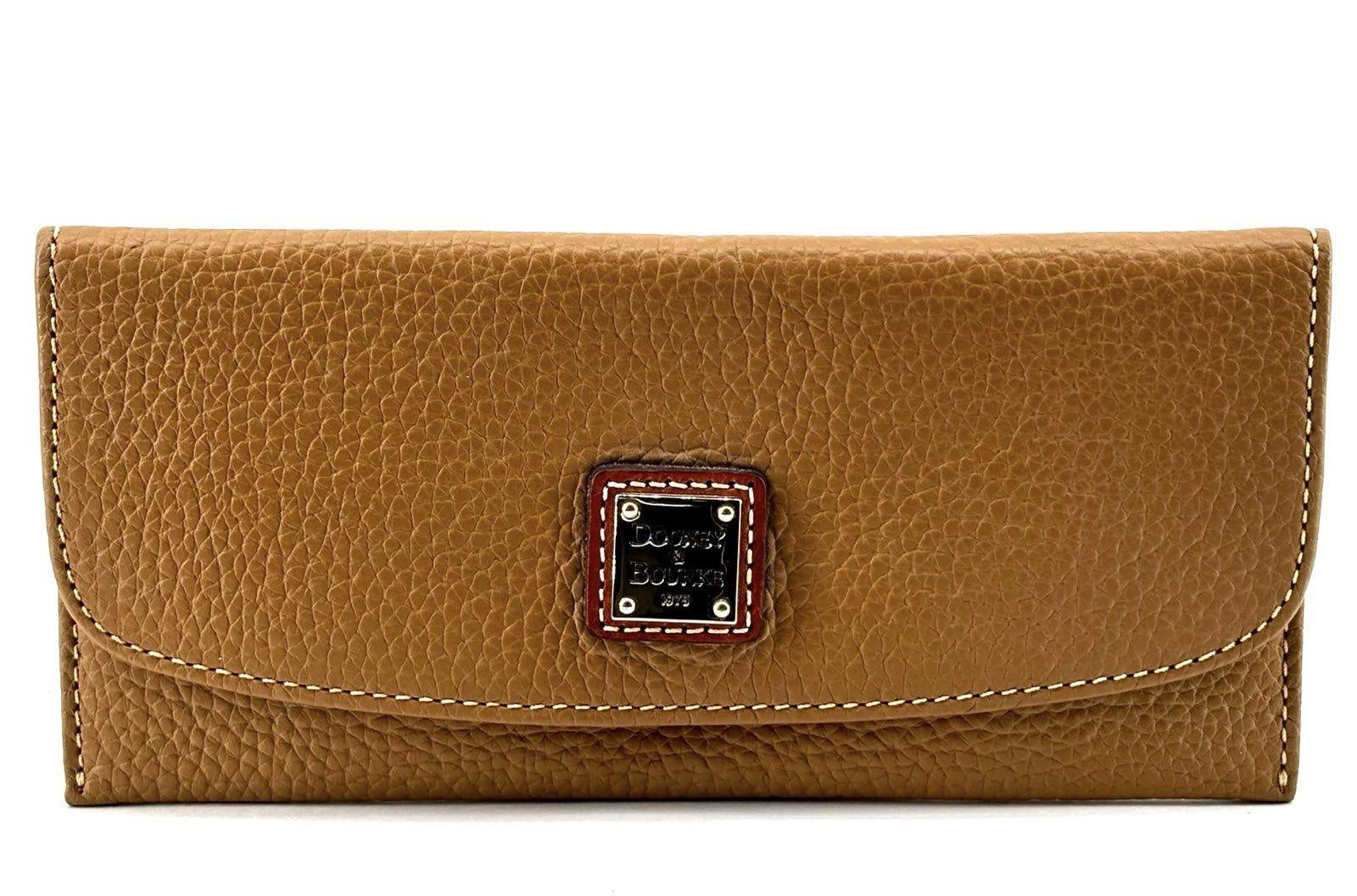 Dooney & Bourke Tan Pebbled Leather Continental Wallet