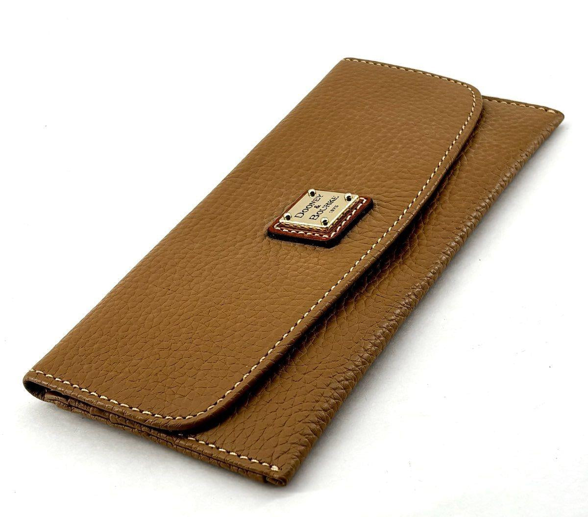 Dooney & Bourke Tan Pebbled Leather Continental Wallet